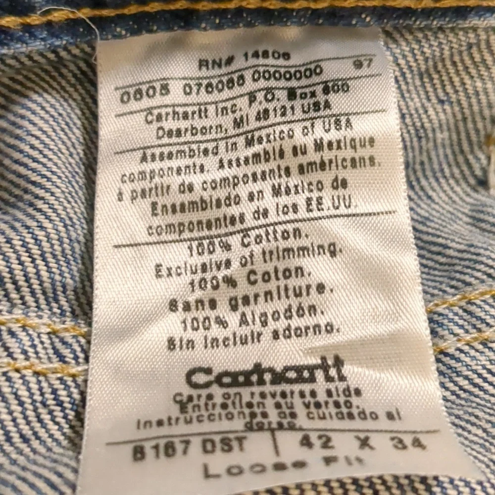 NWOT Carhartt men's jeans loose fit jeans size 42/34 - Picture 12 of 14